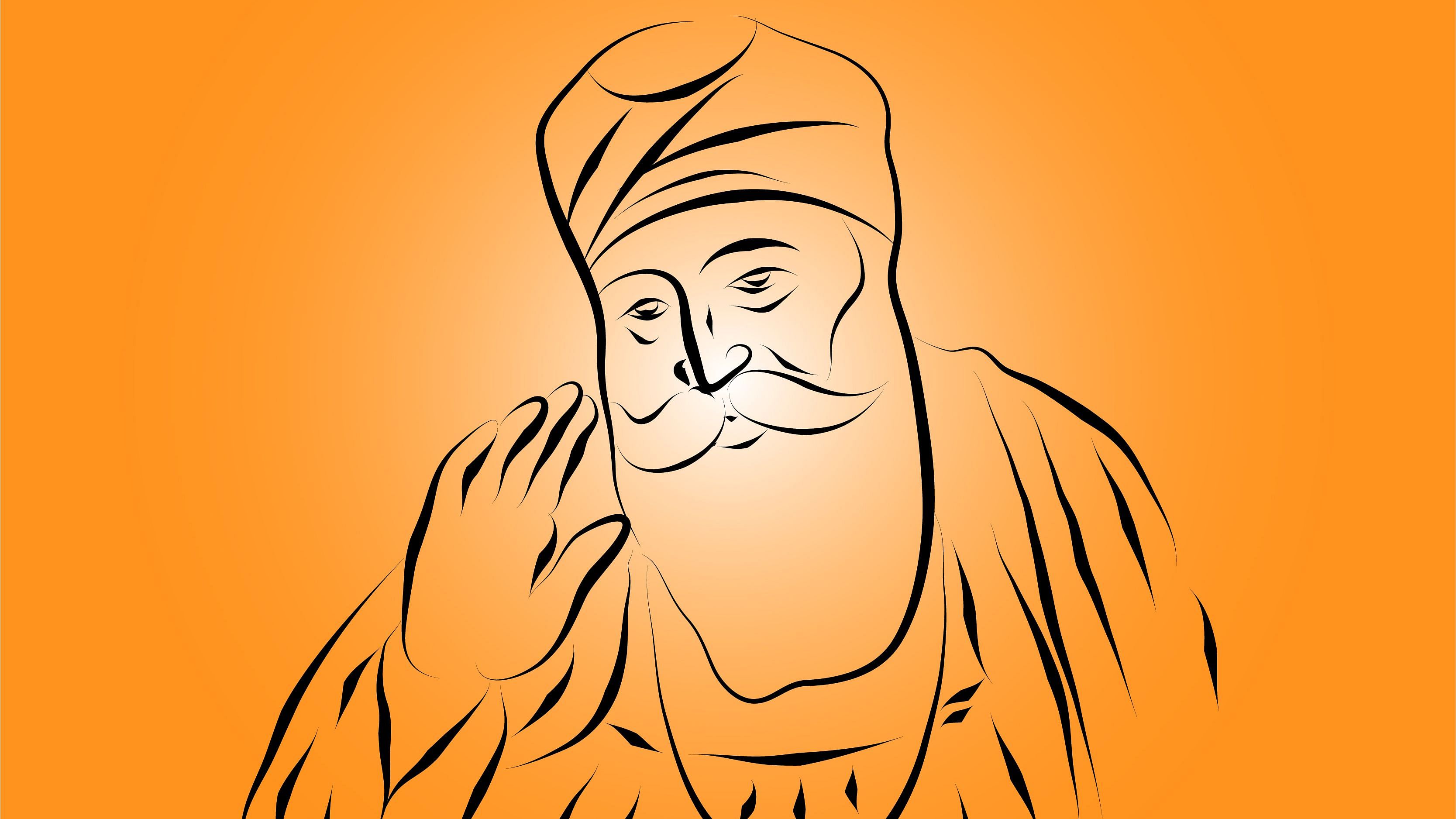 Easy Guru Nanak Dev ji || Guru Nanak Dev ji Oil pastel drawing || Guru  Nanak Jayanti Special drawing - YouTube