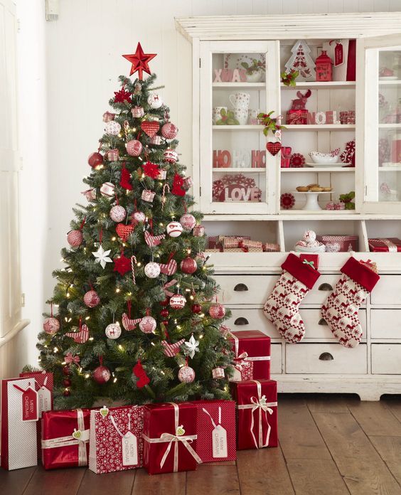 Christmas tree with gifts on transparent background PNG - Similar PNG