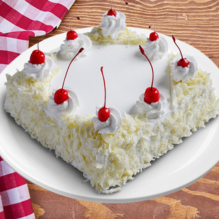 Send Yummy Square White Forest Cream Cake Online In India At