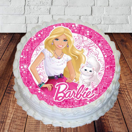 Buy Barbie Theme Cakes Online | Barbie Cakes Online | Tfcakes