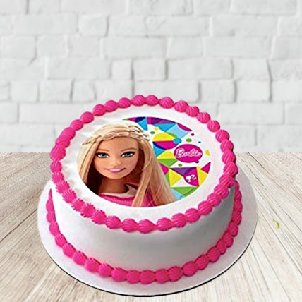 barbie strawberry cake