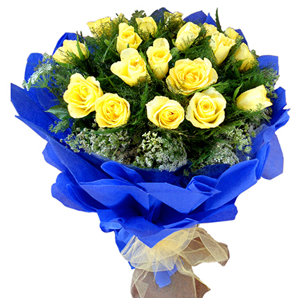 Yellow Roses Bouquet Large Online Delivery | Indiagift