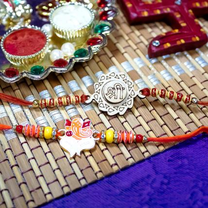 Shri and Ganesha Rakhi