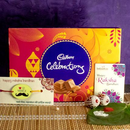 Veer Rakhi | Send Veer Rakhi for Brother with Chocolates Online - Indiagift