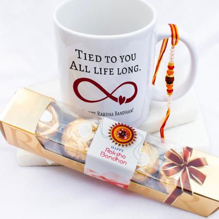 Buy ME & YOU Rakhi Gift for Brother | Rakhi for Brother/ Bhai | Rakhi with  Coffee Mug gift pack for Brother| Rakhi with Coffee Mug, Roli Tikka and  Rakhi Greeting Card-IZ2223-20 -